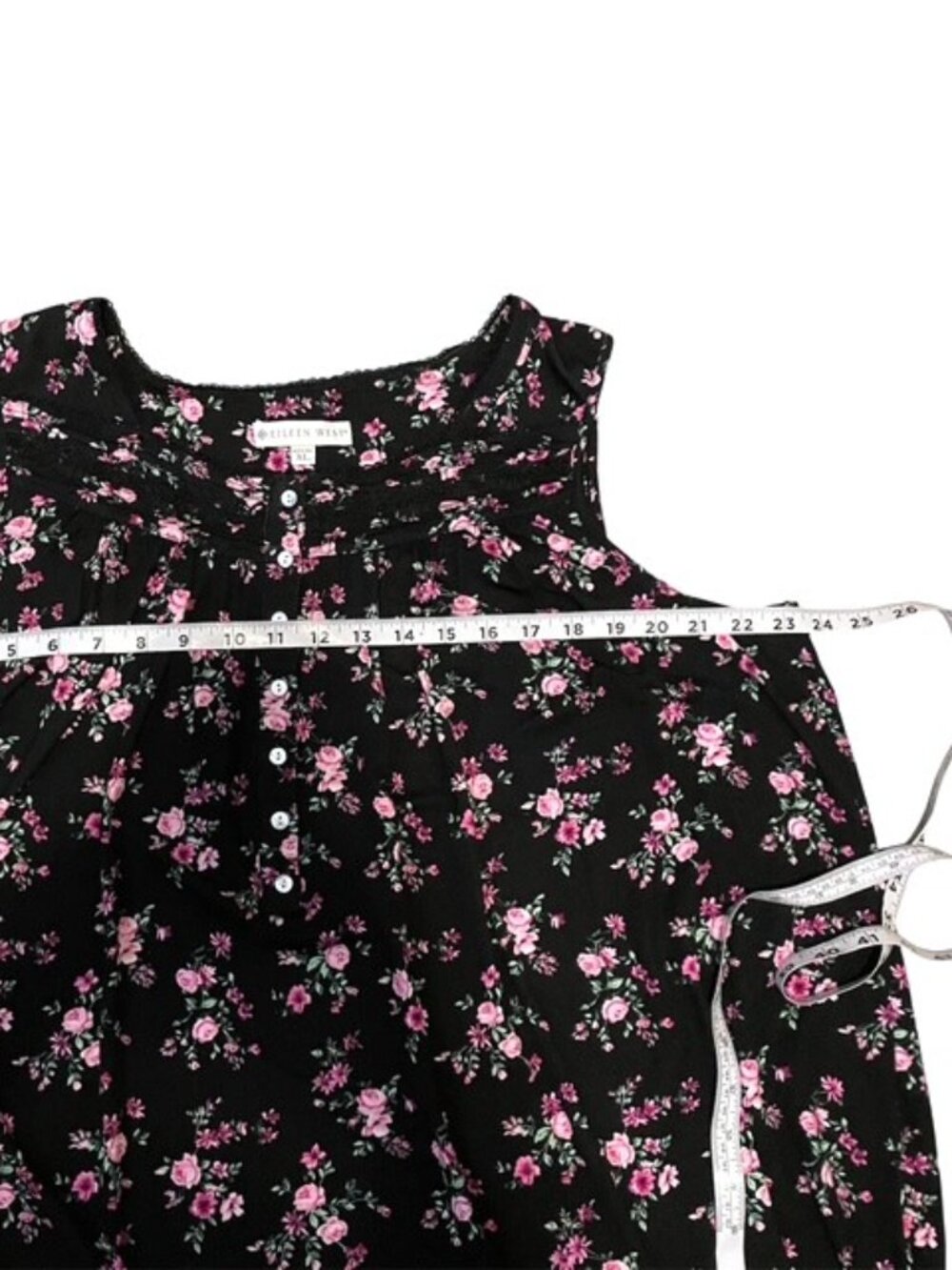NWT Eileen West Moonlit Posy Modal Chemise Floral Nightgown Winter Bouquet XL - Picture 15 of 16